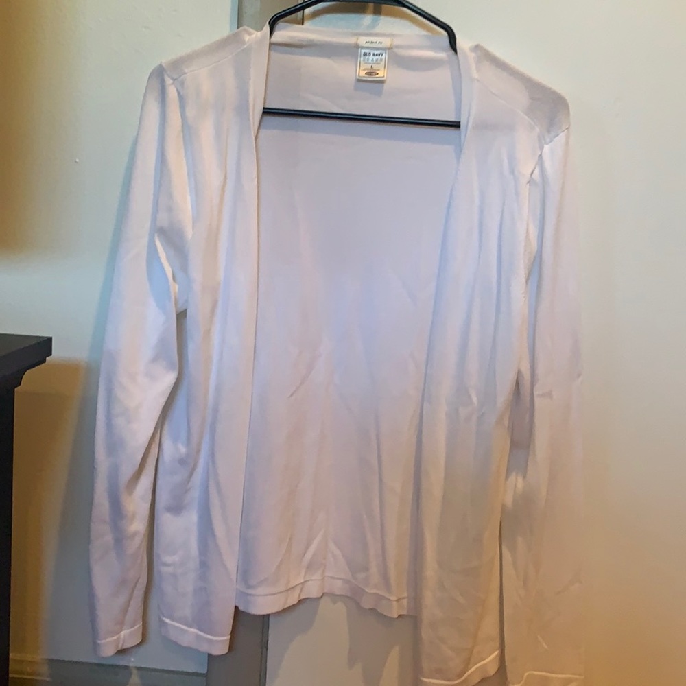 Soft white old navy cardigan